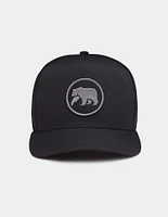 Diamond 5 Panel Cap in Black
