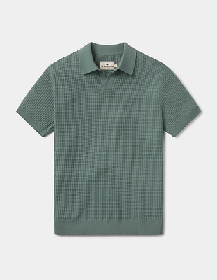 Waffle Stitch Polo Juniper