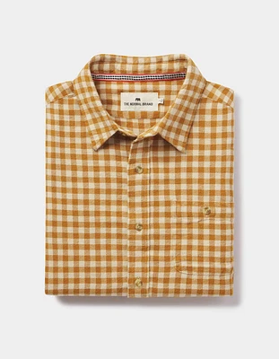 Hudson Double Brushed Flannel Honey Plaid