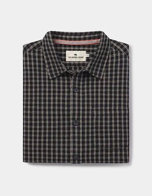 Nikko Button Up Shirt Black Plaid