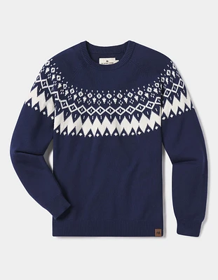 Fair Isle Ski Sweater Navy/Cream