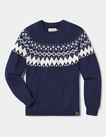 Fair Isle Ski Sweater Navy/Cream