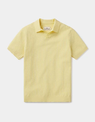 Waffle Stitch Polo Sunglow