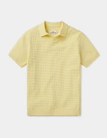 Waffle Stitch Polo Sunglow