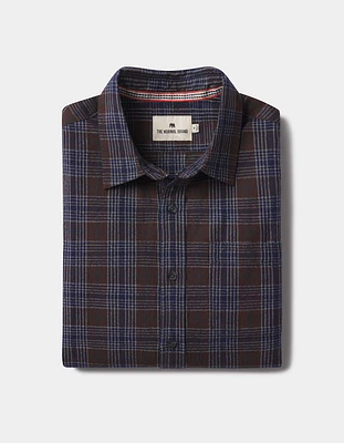Nikko Button Up Shirt Brown Plaid