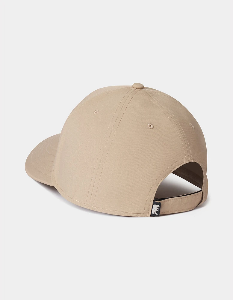 Circle Patch Performance Cap in Khaki