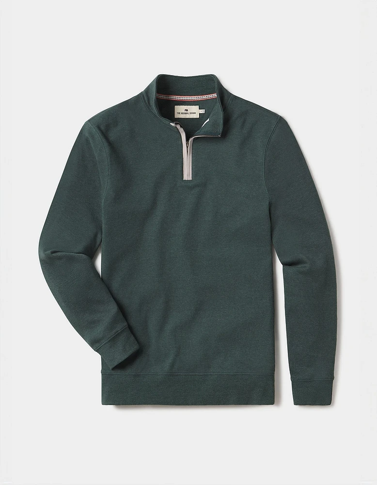 Puremeso Weekend Quarter Zip Green Gables