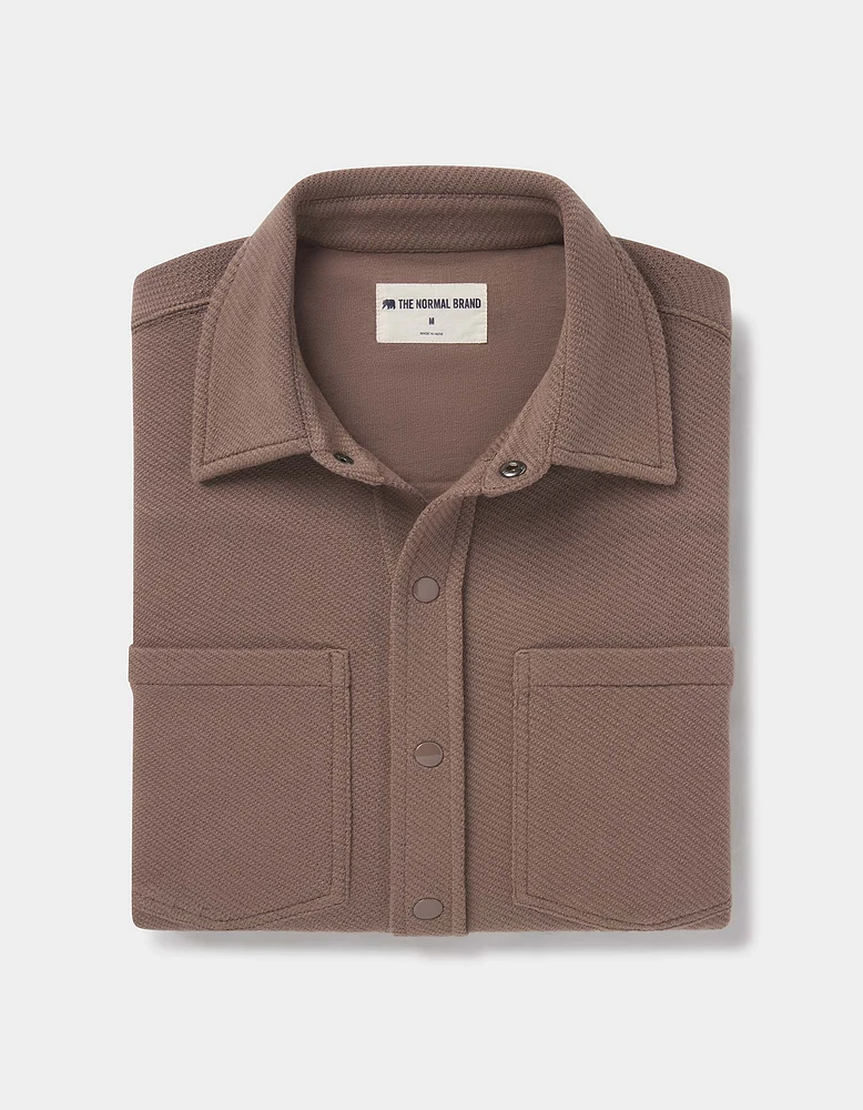 Loop Terry Button Up Cedar
