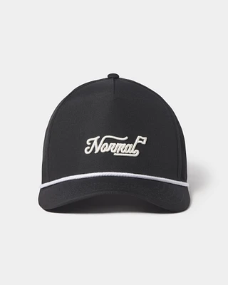 Pin High 5 Panel Hat in Black