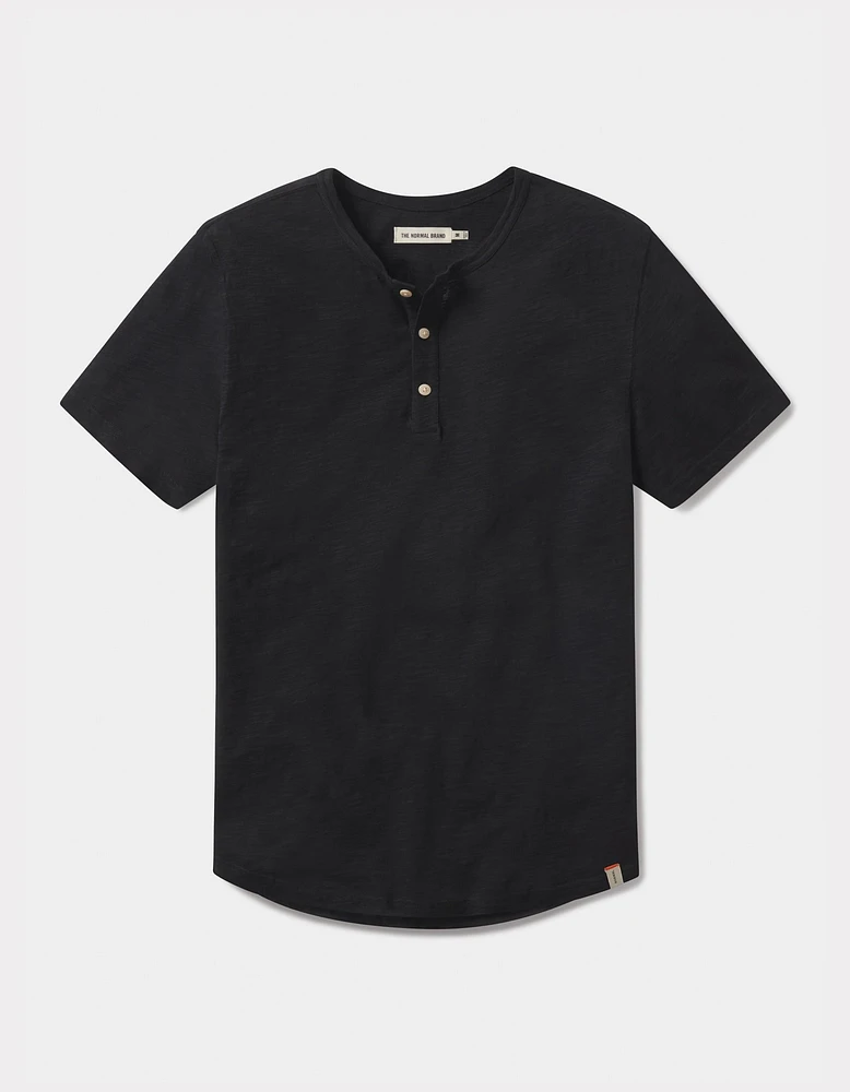 Legacy Jersey Henley Black