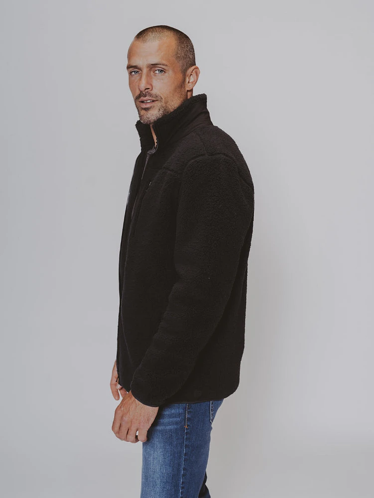 Henry Sherpa Jacket Black