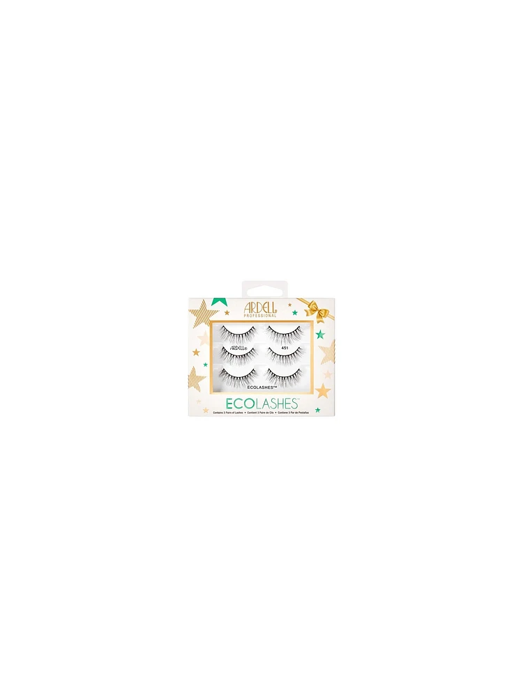 Ardell Eco Lashes 451 Ensemble des Fêtes 3 Unités
