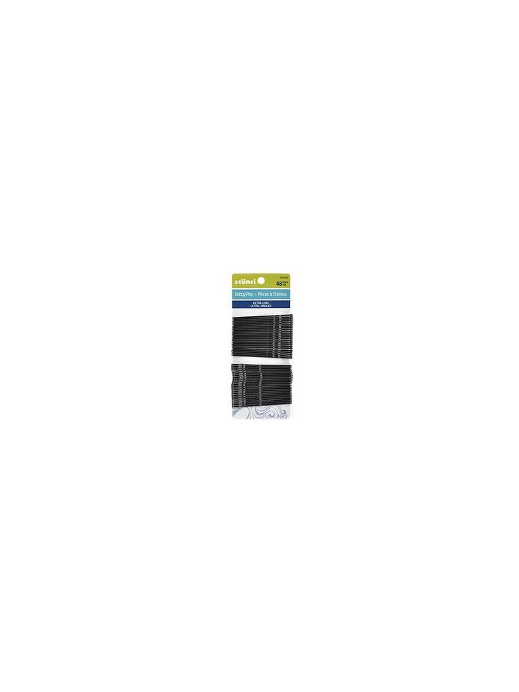 Conair Extra Long Bobby Pin Black 48 Pcs