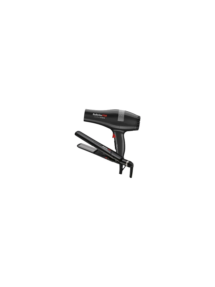 BabylissPro Duo Sèche-Cheveux et Fer Plat Ceramix Xtreme