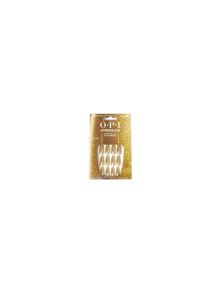 OPI xPRESS-ON Nails Long Break the Gold