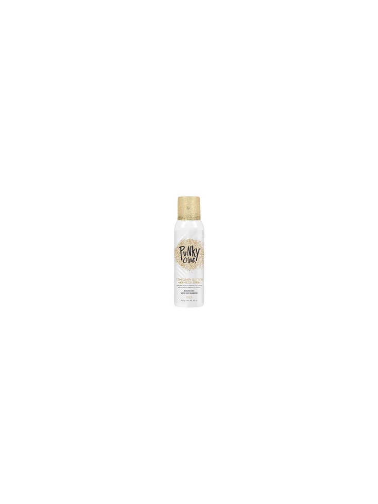 Punky Colour Temporary Glitter Hair & Body Spray Gold - 100g