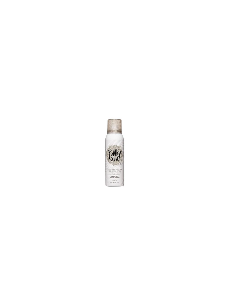Punky Colour Temporary Glitter Hair & Body Spray Silver - 100g