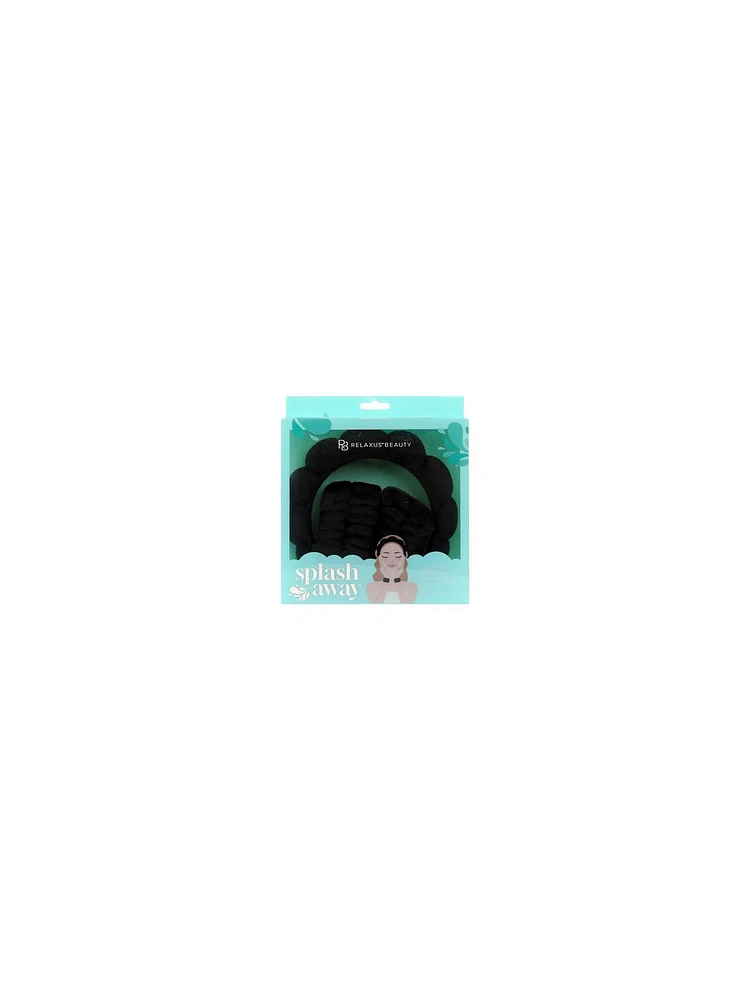 Relaxus SplashAway Headband and Wristband Set Black