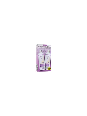 Segals White Blond & Grey Hair Purple Duo
