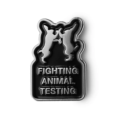 Fighting Animal Testing | Épinglette en émail