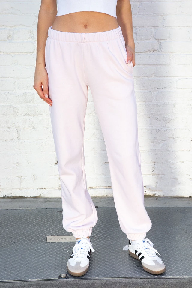 Heather Grey Sweatpants Light Pink Brandy Melville Sweatpants