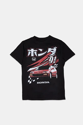 Mens Honda Civic '91 Vintage T-Shirt - Black /