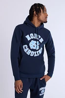 Mens North Carolina Chenille Logo Hoodie - Navy /