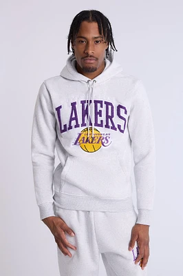 Mens LA Lakers Logo Hoodie - Heather Grey /