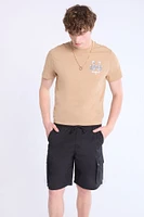 Mens 2 Pocket Tech Shorts - Black /