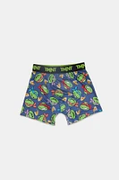 Youth TMNT Allover Print Boxer Brief - Blue /