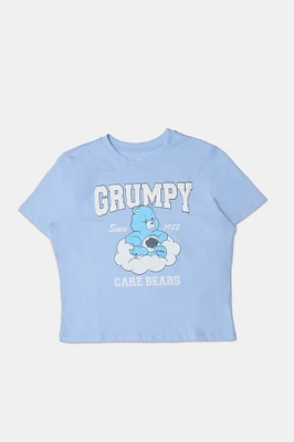 Womens Care Bears Grumpy Baby Tee - Blue /