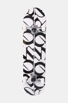 Zoo York Logo Pattern Skateboard 7.75" - Black /