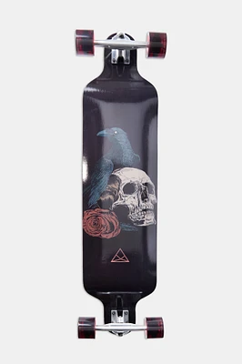 Zoo York Raven Skull Print Longboard 39" - Black / 39