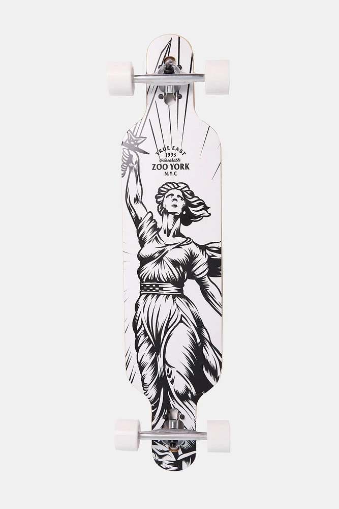 Zoo York Statue of Liberty Longboard 40" - White / 40