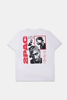 Mens 2Pac Graphic T-Shirt - Cream /