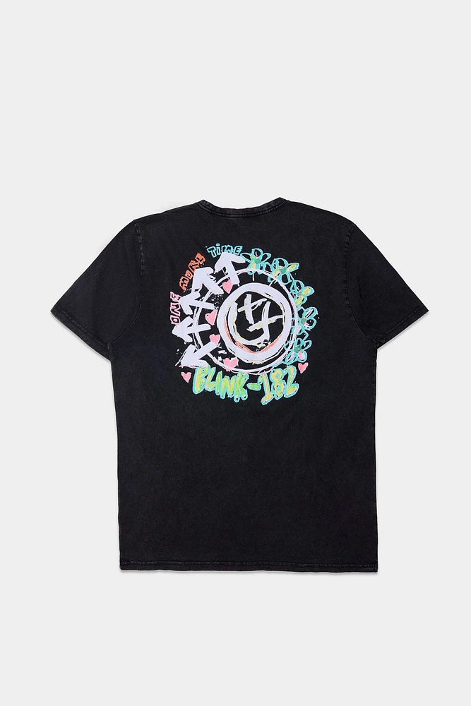 Mens Blink-182 Graphic T-Shirt - Black /