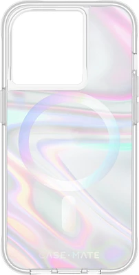 iPhone 15 Pro Case-Mate Soap Bubble MagSafe Case - Iridescent