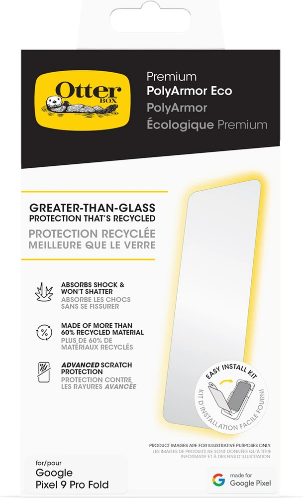 Protection d'écran PolyArmor ECO Premium d'OtterBox pour Google Pixel 9 Pro Fold