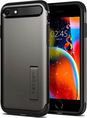 Spigen - Slim Armor Case for iPhone SE/8/7 - Gunmetal