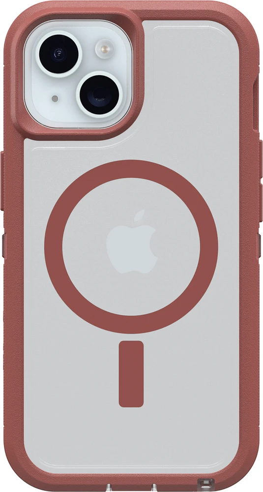 iPhone 16 Otterbox Defender XT Clear Pro w/ MagSafe Series Case - Clear/Red