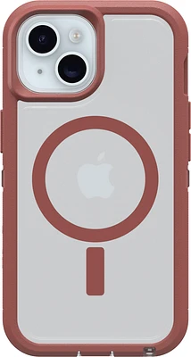 iPhone 16 Otterbox Defender XT Clear Pro w/ MagSafe Series Case - Clear/Red