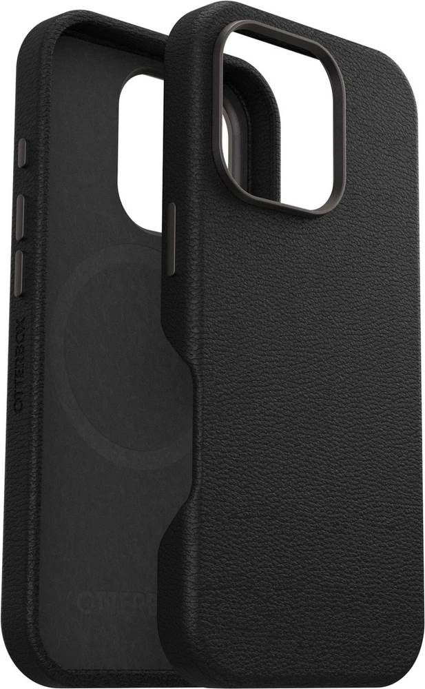 iPhone 16 Pro Otterbox Symmetry Cactus Leather w/MagSafe case - Black - Noir Ash