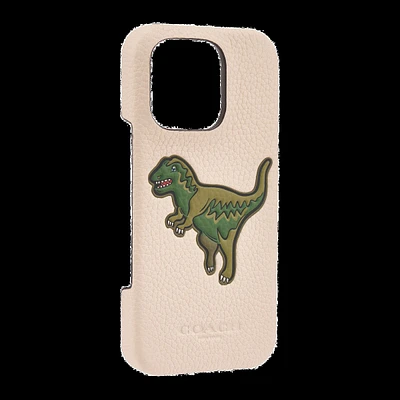 iPhone 16 Pro Coach Leather Slim Wrap Case - Ivory Rexy