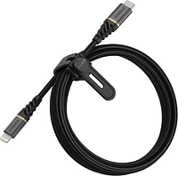 OtterBox - Premium Fast Charge USB C to Apple Lightning Cable 2m - Glamour Black