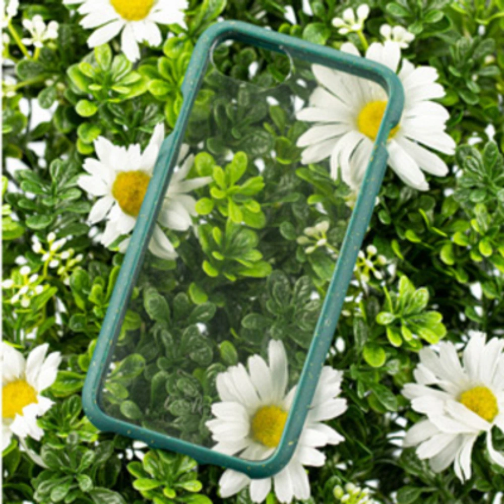 iPhone SE (2022/2020)/8 Pela Clear/Green Compostable Eco-Friendly Protective Case