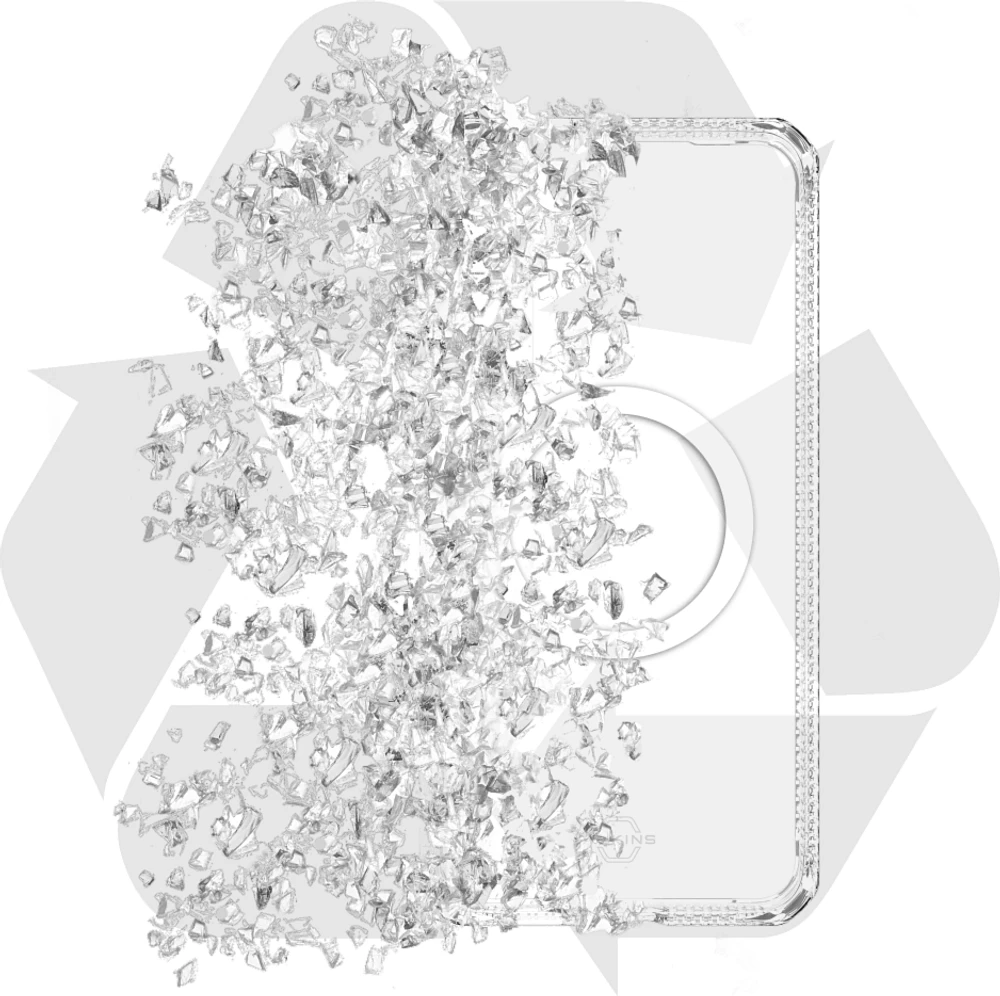 ITSKINS SGZPHMACRTRSP Étui Hybrid_R Clear Compatible avec MagSafe Transparent pour Samsung Galaxy S25+