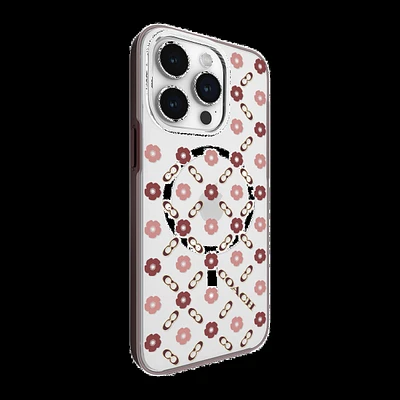 iPhone 15 Pro Max Coach Protective Case w/Magsafe - Tea Rose