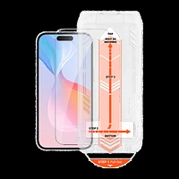 iPhone 16 Plus/15 Plus HyperGear HD Tempered Glass Screen Protector w/ EZ Install Applicator Tray