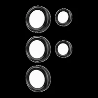 Samsung Galaxy S25 Ultra Case-Mate Aluminum Ring Glass Lens Protector - Black
