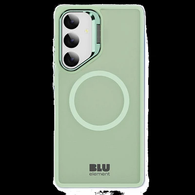 Blu Element BECKS25LG1 Étui Chromatic Kick Compatible avec Magnets Vert Clair pour Samsung Galaxy S25